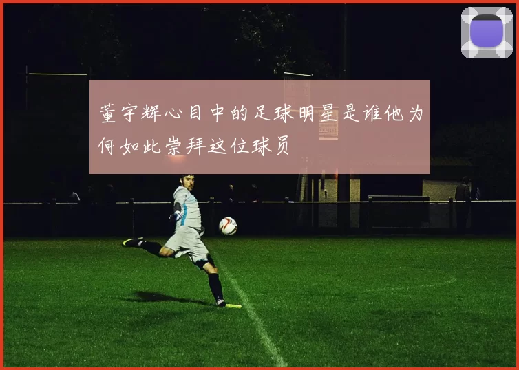 董宇辉心目中的足球明星是谁他为何如此崇拜这位球员