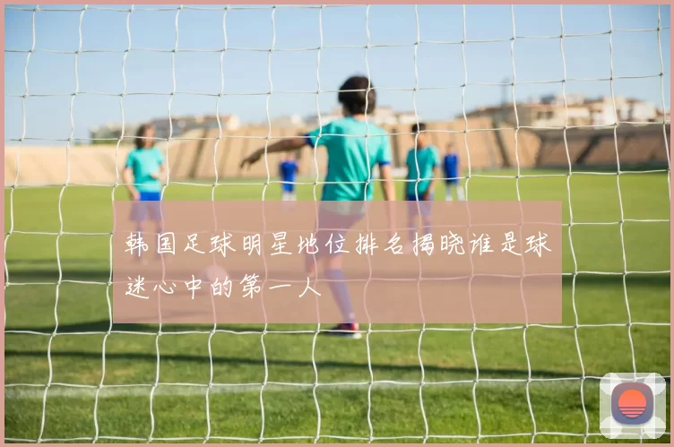 韩国足球明星地位排名揭晓谁是球迷心中的第一人